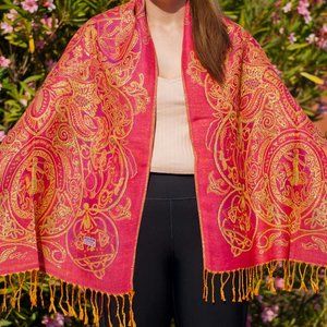 (SOLD) Pink Sacred Shimmery Pashmina